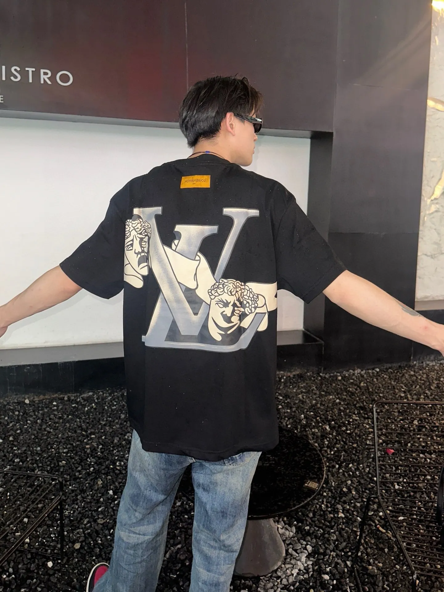 Louis Vuitton/Louis Vuitton 24ss clown print short sleeves on the back